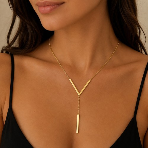 Halskette damen kette 42 - damen, v-kette