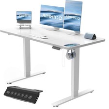 Höhenverstellbarer Schreibtisch Stehpult Computertisch Elektrisch 120x60cm USB