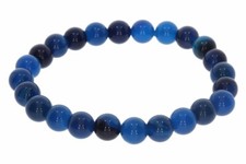 Achat blau kugel schmuck - blau,