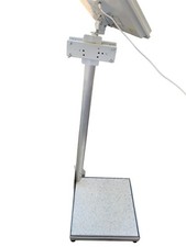 Balkonständer 40x40cm Aluminium 1m Mast SAT Spiegel Schüssel Flachdachständer