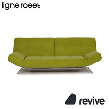 ligne roset Smala Stoff Sofa Grün Dreisitzer Couch Funktion Schlaffunktion