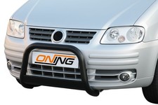 Frontbügel Edelstahl SCHWARZ für VW Caddy 2004 - 2014 63mm mit Gutachten