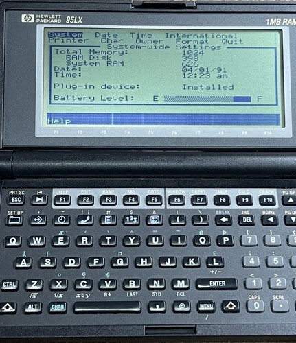 Hewlett packard 95lx - hewlett-packard, hp