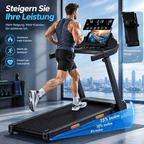 Laufband stufen steigung - 15%,