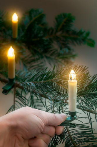 Led christbaumkerzen er - 10,