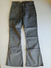 ATO Schlaghose Herren Kord Hose Grau Unifarben W28 L36 NEU!