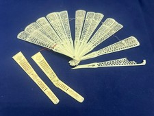 alter Fächer alte Naturmaterialien Horn oder E....? reich verziert alt, wie alt?