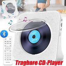 Mini Tragbarer CD Player Bluetooth 5.0 eingebauten HiFi Lautsprechern FM Radio