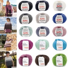 Katia BASIC MERINO - weiche Schurwolle-Mischung 50g/100m Nd. 3,5-4,0 mm