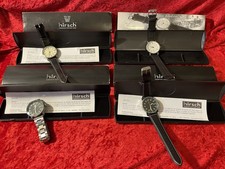 4x Armbanduhr Uhren Sammlung Hirsch + Case Classic Roadster 2x Sky Pilot Aviator