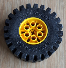 Lego Rad 4266c02 Reifen  20x30 Felge gelb Räder Zubehör Technik 8862