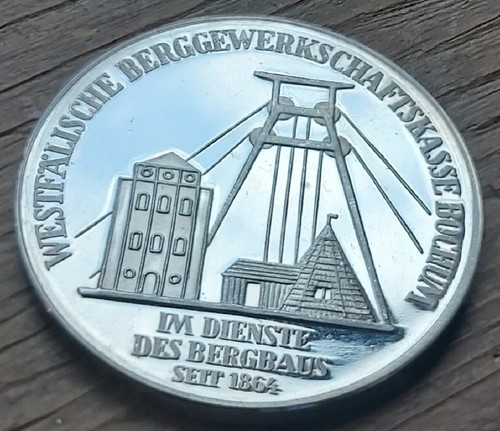 Feinsilber medaille bergbau - feinsilber,