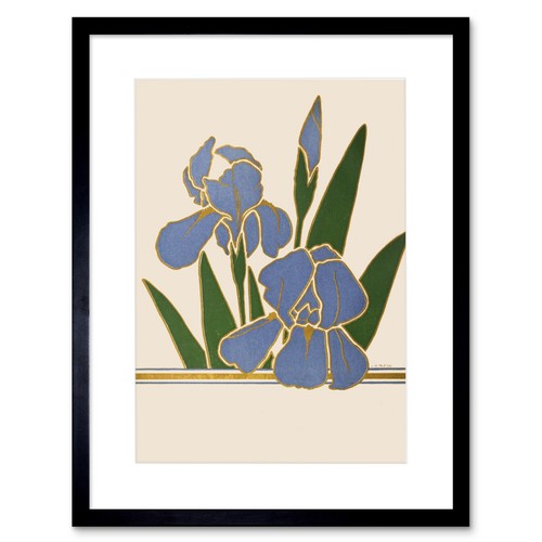 Blume iris vintage werbung - blume,