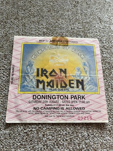 Iron maiden ticket - iron,