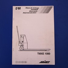 MIC TMXE1000 Elektro Scheren Hubwagen Ersatzteilkatalog Ersatzteilliste - 1997