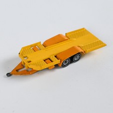 SIKU 2217 Autoanhänger Anhänger Gelb 1:55 Vintage Diecast 10cm Kippfunktion