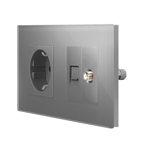 Schuko steckdose lan netzwerk - steckdose,
