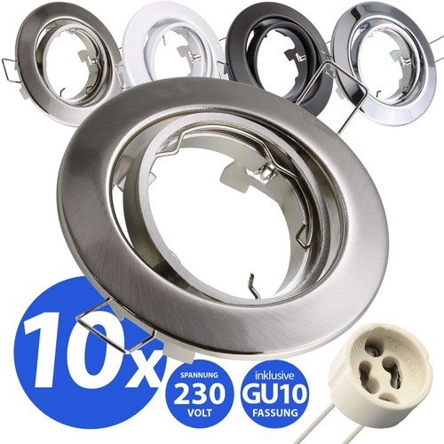 10x einbaustrahler einbauspot - einbaustrahler,