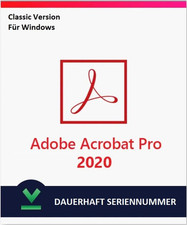 Adobe Acrobat Pro 2020 Seriennummer , 24/7 Sofortversand , Deutsch