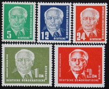 1952 DDR; Serie Wilhelm Pieck
