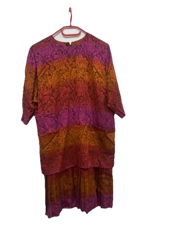 Vintage red shift dress