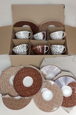 V&B VILLEROY & BOCH Caffe Club Floral Geschirr 6 x  Kaffeetasse 8 x Untertasse