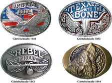 Gürtelschnalle Gürtelschließe aus Metall Adler Wolf Rebel Buckle Biker Western 