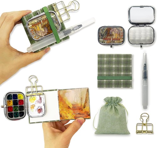 Mini aquarell set unterwegs - aquarell,