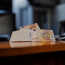 Notizblock 50€ Scheine Fake
