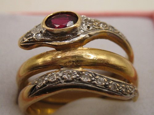 Alter gold ring schlange - gold,