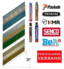Paslode Streifennägel 34° D-Kopf IM90 BeA Senco Prebena Hikoki Milwaukee Hilti