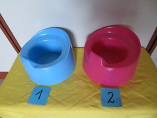 1x Puppen-Töpfchen, Ø ca. 14 cm, Marke "klein",  Wahl aus blau ODER rosa