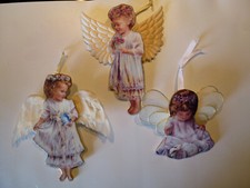 The Bradford Collection Himmel kleine Engel  3er Ornament 1. Set mit Zertifikat