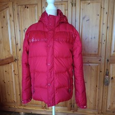 STANGATA Daunen Winterjacke Gr. L Rot abnehmbare Kapuze