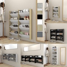 3 Klappen Wand Schuhschrank