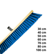 NYLON Straßenbesen Industriebesen Kehrbesen 30 40 50 60 70 80 100 cm wähl. BLAU