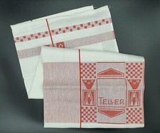 Geschirrtuch Teller rot