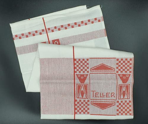 Geschirrtuch teller rot - geschirrtuch,