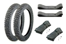 Set 2 Reifen Heidenau K46 2,75 x 16 Zoll 46M + 2 Schläuche + Felgenbänder Simson