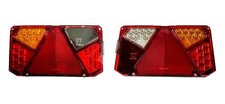 2x 6 Funktions LED Rückleuchte 5 PIN Bajonett 12V 24V für LKW Anhänger Trailer