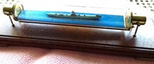Wikking - U-Boot Modell    Schreibtischobjekt in Glasröhre