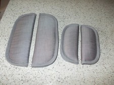 4 teiliges Gurtpolsterset für Maxi-Cosi-Tobi, Pearl und 2way Pearl  grau uni