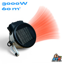 ATF Baustellen Heizlüfter 3000W Heizgerät Elektroheizgebläse Keramik tragbar