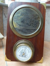Altes Barometer mit WINDJAMMER  - GORCH FOCK -