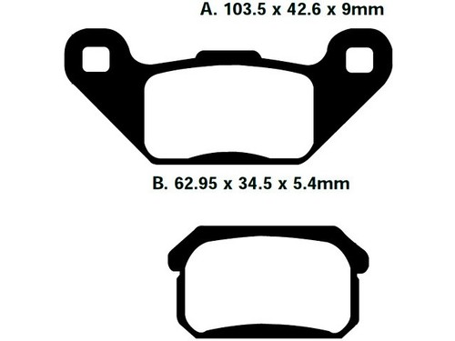 Bremsbeläge herkules adly - bremsbeläge,