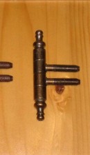 Einbohrband, Oberfläche in Eisen-Rost-Messing Antik, Durchmesser Rolle 9 mm