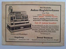 AK Postkarte Werbung Die Deutsche Anker-Registierkasse 19113