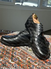 Heinrich Dinkelacker  Shell Cordovan UK 10 /44,5 Rio Full Brogue C  Schwarz Top