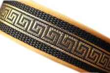 Halsband Hund Schwarz Gold