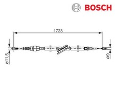 Cable pull, parking brake